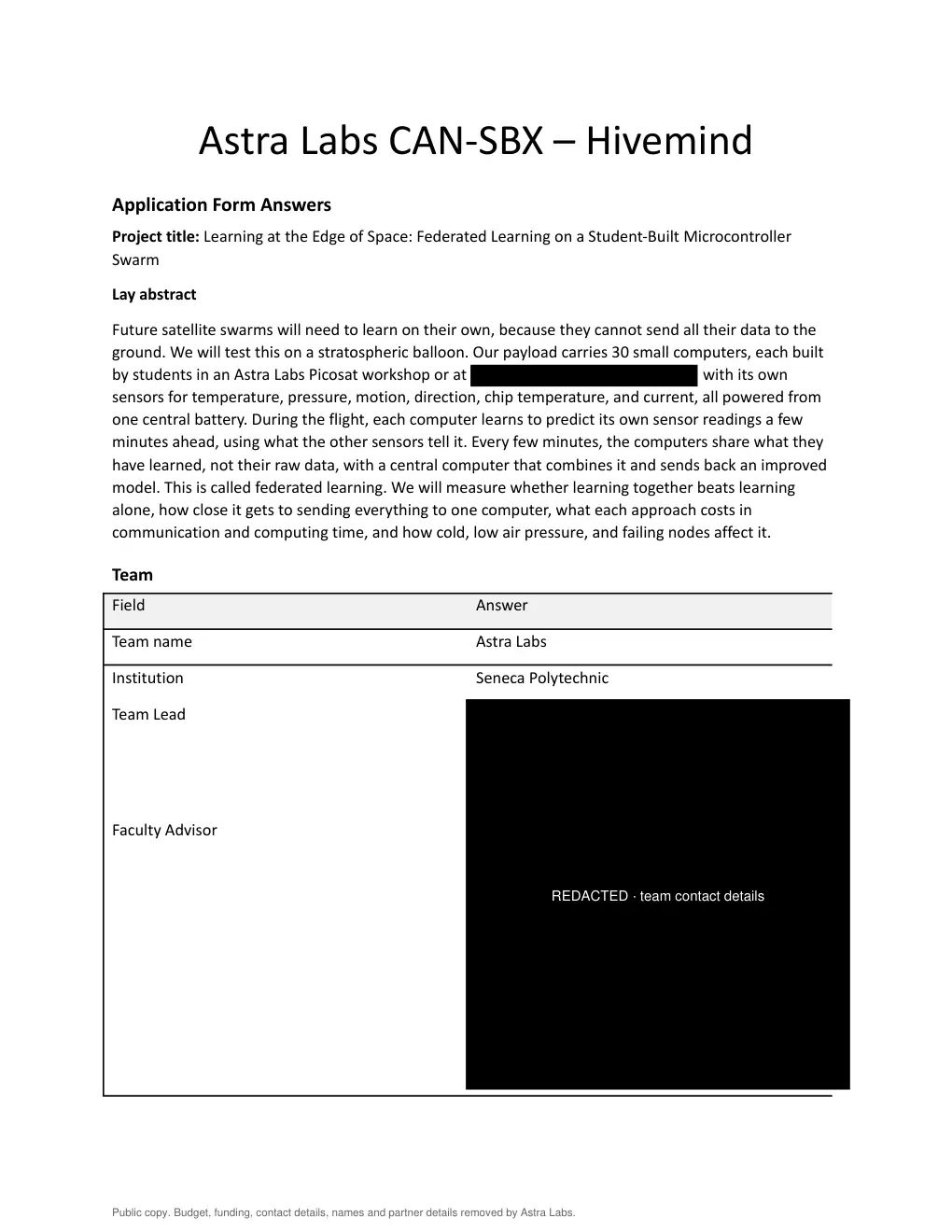 Hivemind proposal, public copy, page 1 of 37